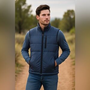 Wrangler ATG Rugged insulated performance Outdoor Blue Vest  Unisex